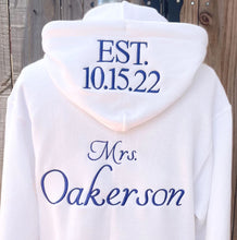 Load image into Gallery viewer, Bride Getting Ready Zip Up Hoodie