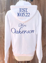 Load image into Gallery viewer, Bride Getting Ready Zip Up Hoodie