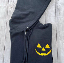 Load image into Gallery viewer, Cute Halloween Pumpkin Face Zip Up Hoodie