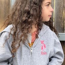 Load image into Gallery viewer, Ballerina Zip Up Hoodie
