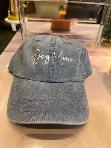 Dog Mom Embroidered Hat