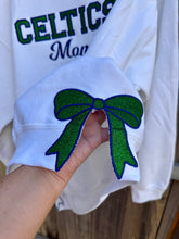 Load image into Gallery viewer, Custom School Spirit Embroidered Sweatshirt with Glitter Applique