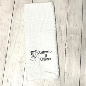 Cafecito y Chisme - Funny Kitchen Towel