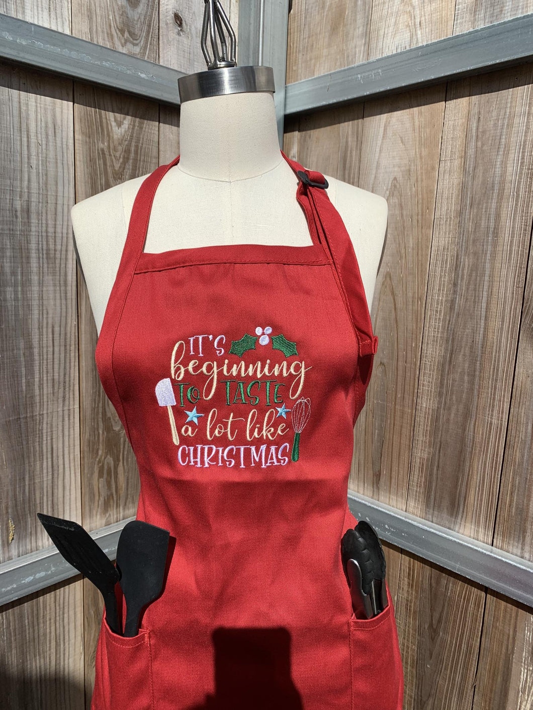 embroidered aprons