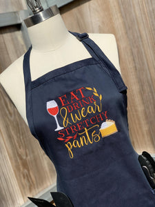Thanksgiving Aprons - Eat, Drink and Wear Your Stretchy Pants