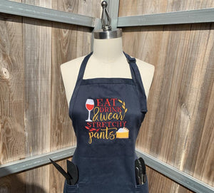 Thanksgiving Aprons - Eat, Drink and Wear Your Stretchy Pants