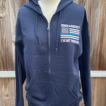 Load image into Gallery viewer, thin blue line hoodie