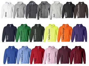 Personalized EMT Gift - Full Zip Up Hoodie