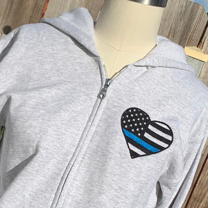 Police Officer Gift - Thin Blue Heart