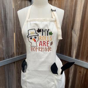 Thanksgiving Aprons - Embroidered Gifts